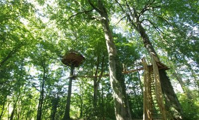 La cabane Haut-Perchée à 16m de hauteur