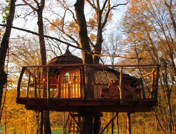 Cabanes du bois clair 3 Quercus extérieur gauche